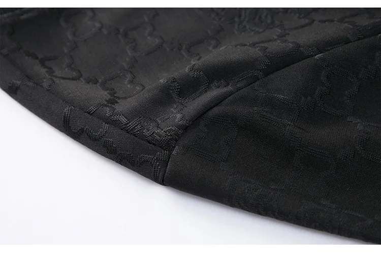 Golf Apparel Men's New Spring and Autumn Knitted Pullover Men's Golf Jacquard Fashion Round Neck T-shirt