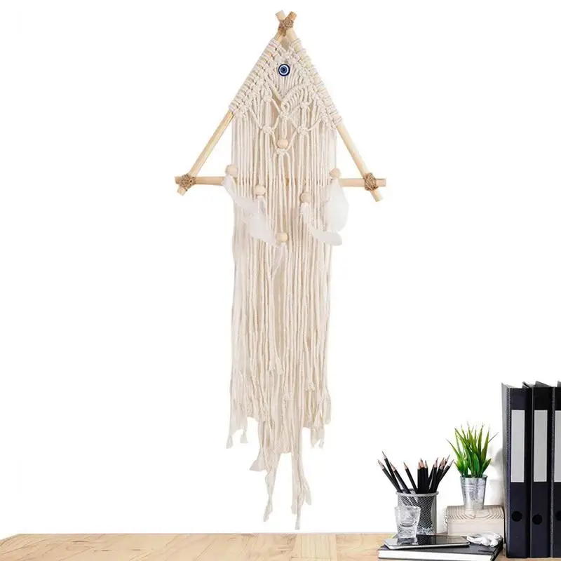 

Tassel Macrame Tapestry Hand-woven Wall Hanging Bohemian Tassel Cotton Tapestry Boho Art Dorm Room Home Decoration
