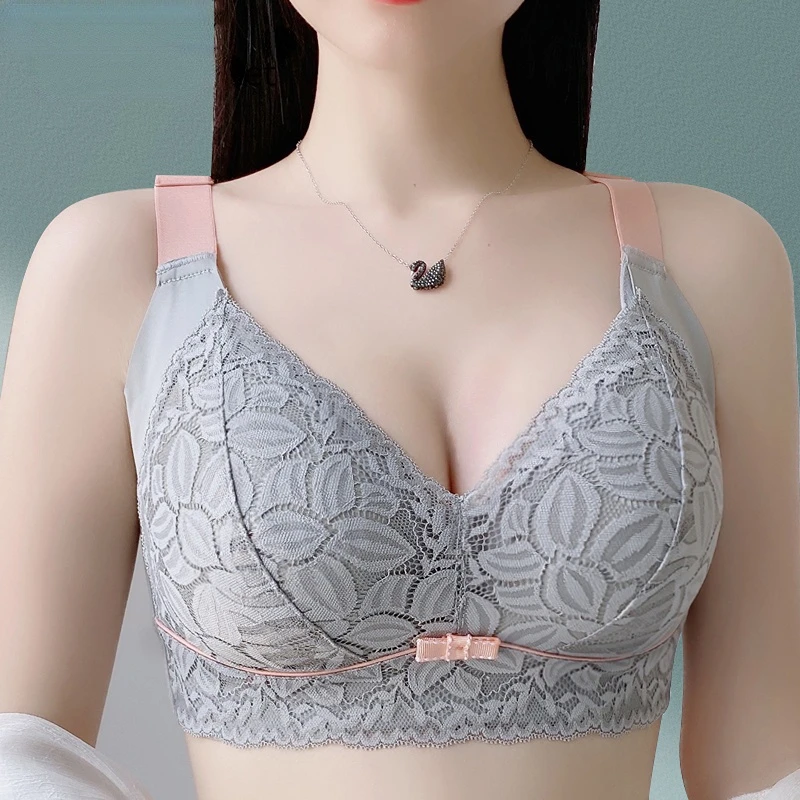 

Lace Bra Large Size Sexy Bralette for Women Push Up Underwear Wireless Lingerie Seamless Female Brassiere Sujetador Top Vest