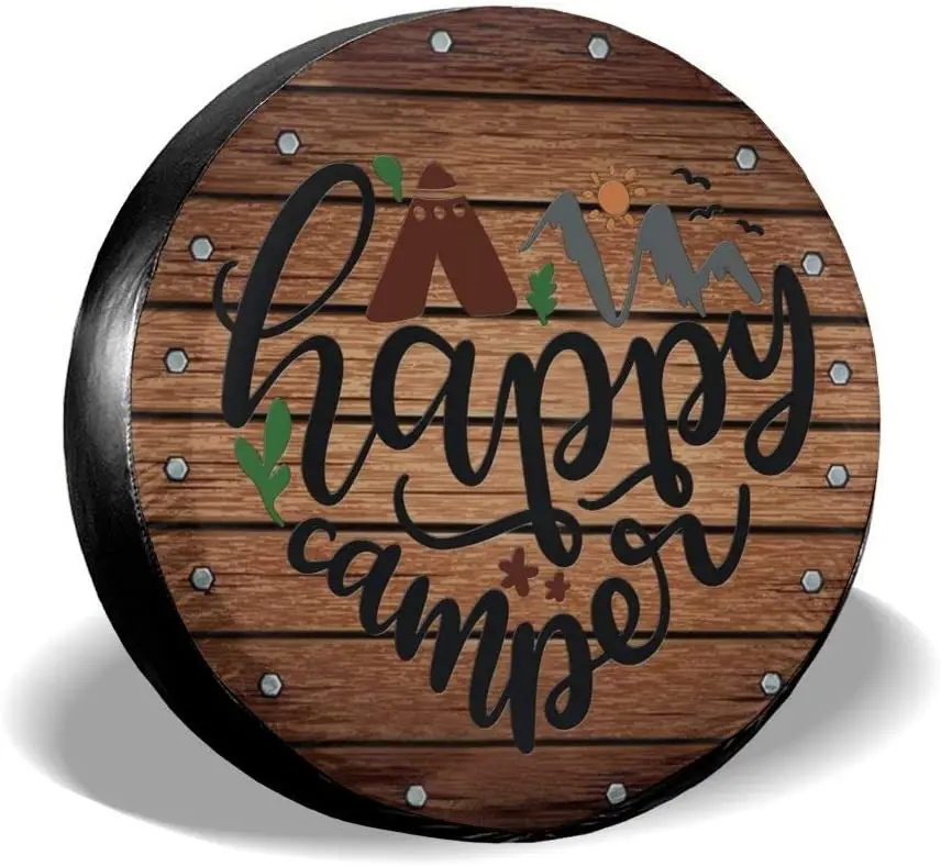 

Чехол для шины, портативный универсальный чехол из восстановленного дерева для запасных колес