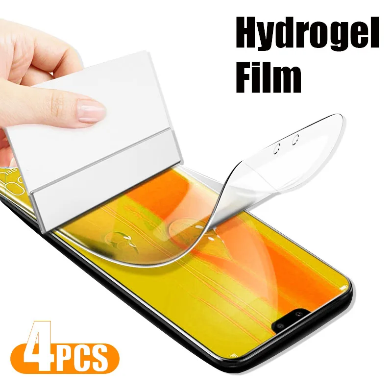 

4 шт., Защитная пленка для экрана Huawei P30 P40 Lite 5G P50 Pro, Гидрогелевая пленка для Huawei Mate 30 20 40 Pro Lite, Защитная пленка для телефона