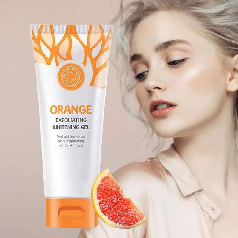 

New Peeling Gel For Face Orange Brightening Gel Dead Skin Remover For Face Gently Exfoliator For All Skin Types Face Moisturizer