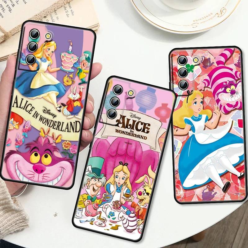 

Disney Alice in Wonderland For Samsung S22 S21 S20 S10 S8 Note 20 A8 A9 A73 A71 A53 M52 A33 A32 Ultra Plus FE Phone Case