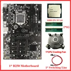 Набор материнской платы B250 BTC для майнинга LGA 1151 G3900 CPU 12 USB3.0 до PCIE слот GPU 816 ГБ 2133 МГц DDR4 для 12 процессоров