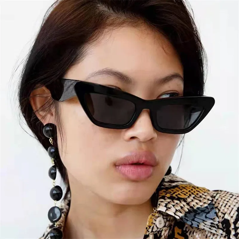 

Очки солнцезащитные женские в пластиковой оправе, «кошачий глаз», с защитой от ультрафиолета, Ретро стиль, для улицы