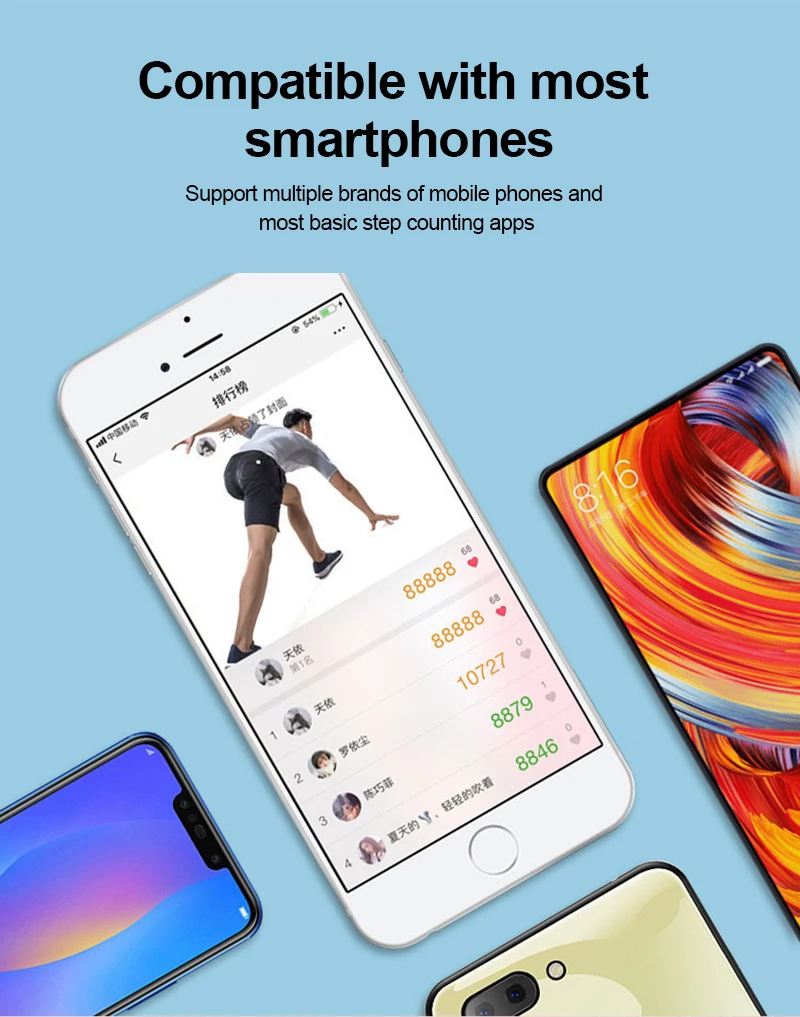 RYRA Desk Walking Swing Shaker Phone Stand Step Count Cheating Phone Silent Universal Phone Holder For IPhone Samsung Xiaomi