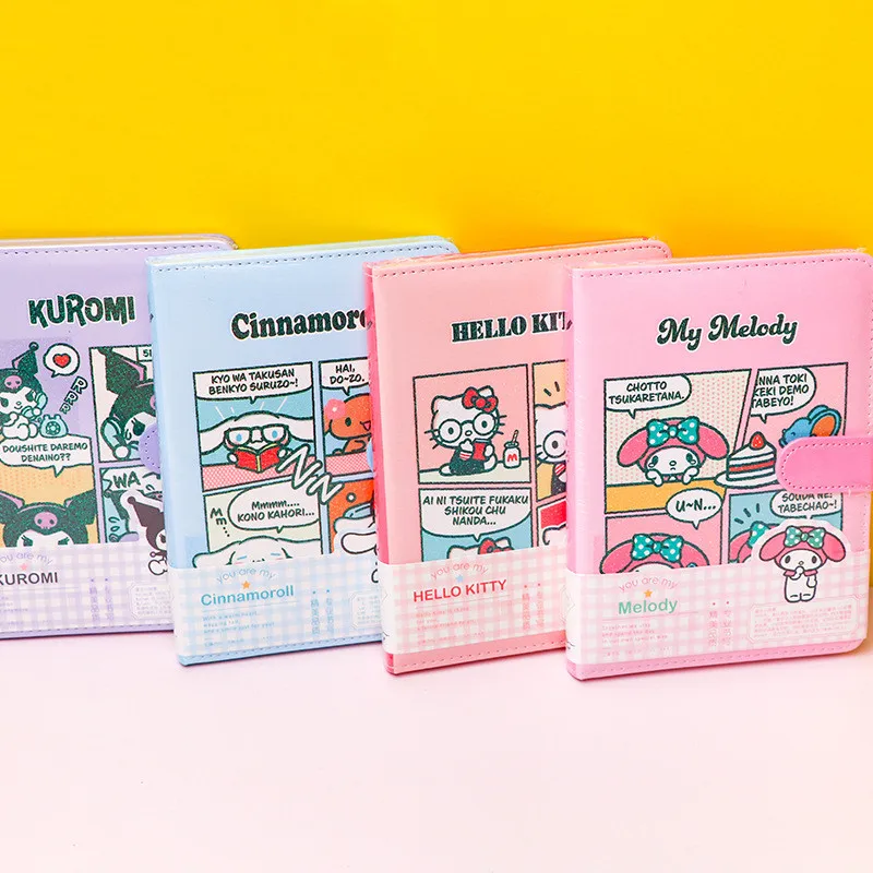 

Kawaii Sanrioed аниме мультфильм серия HelloKitty Cinnamoroll Kuromi милый модный креативный мультфильм блокнот Канцтовары для учебы