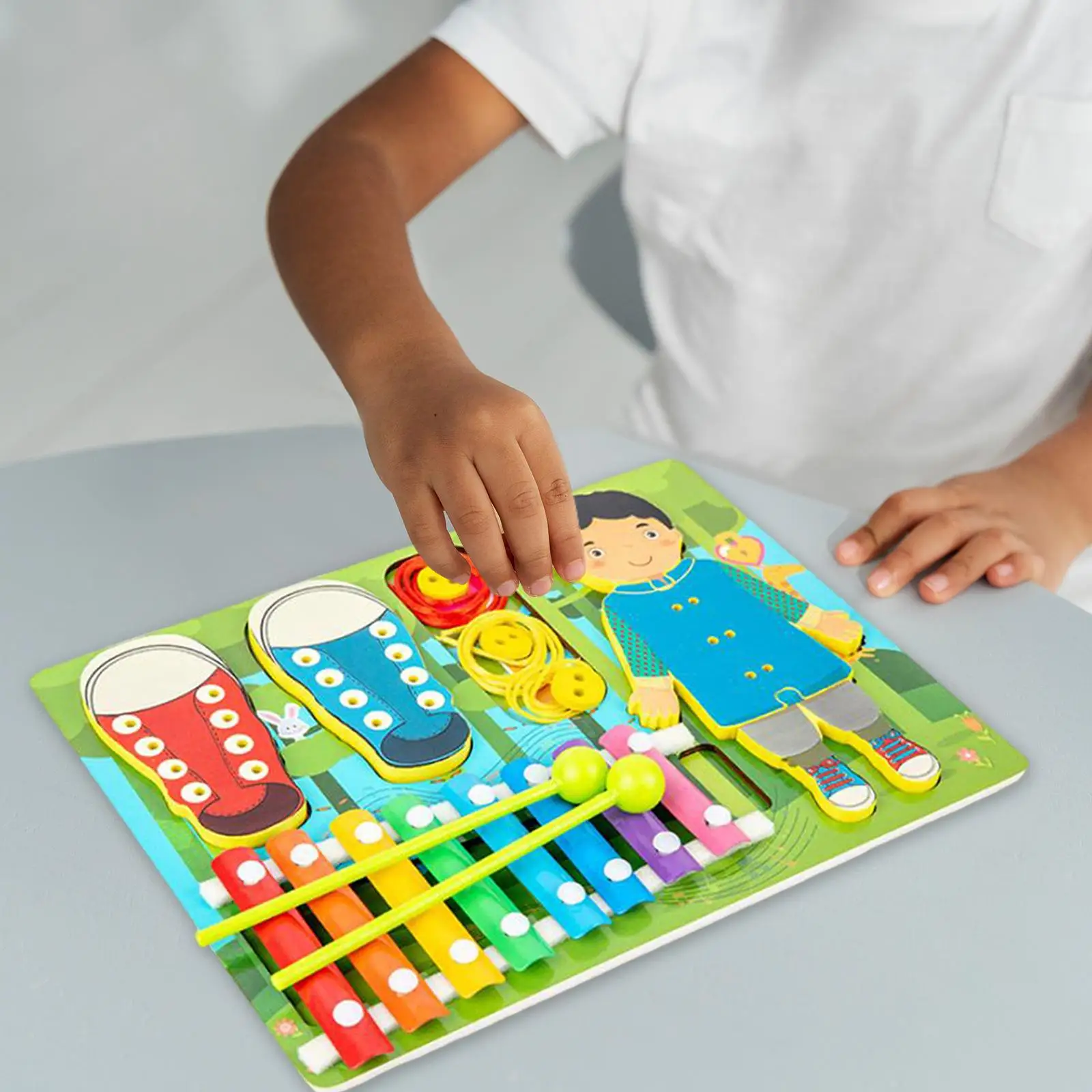 

Детская занятая доска, обучающая одежда, сенсорная игрушка, навыки жизни, деревянная обувь, занятая доска для детей, детская игрушка, отличный подарок для детей