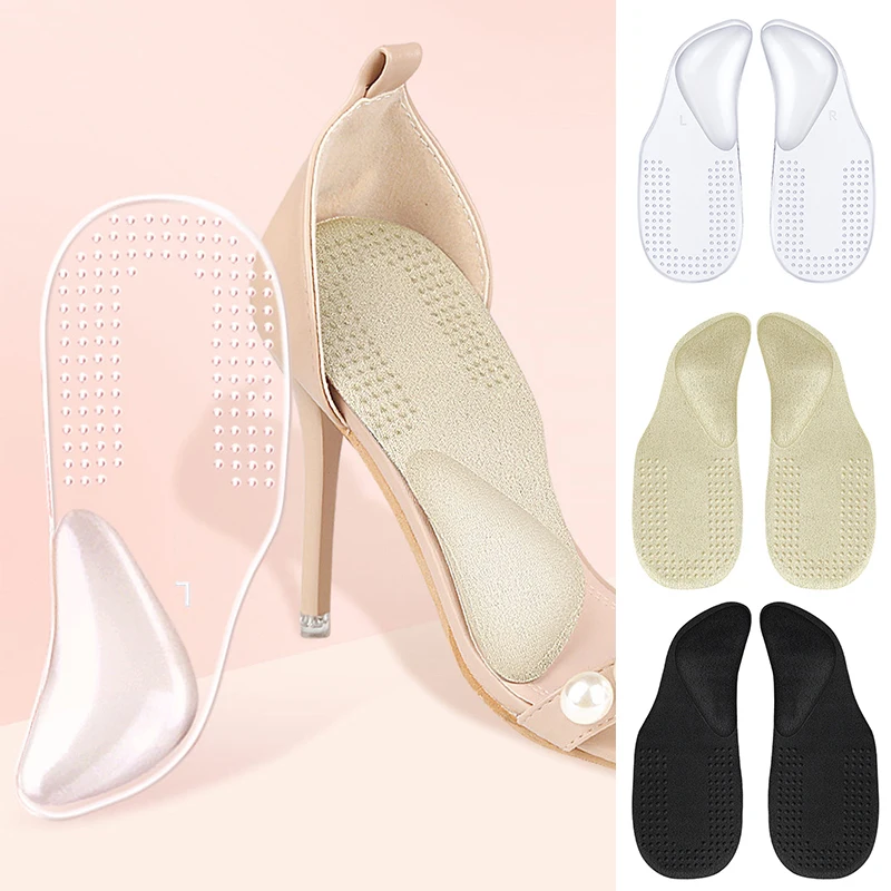 

Silicone Gel Orthopedic Insoles Women High Heel Shoes Flat Foot Arch Support Pads Shoe Inserts Transparent Massage Insole