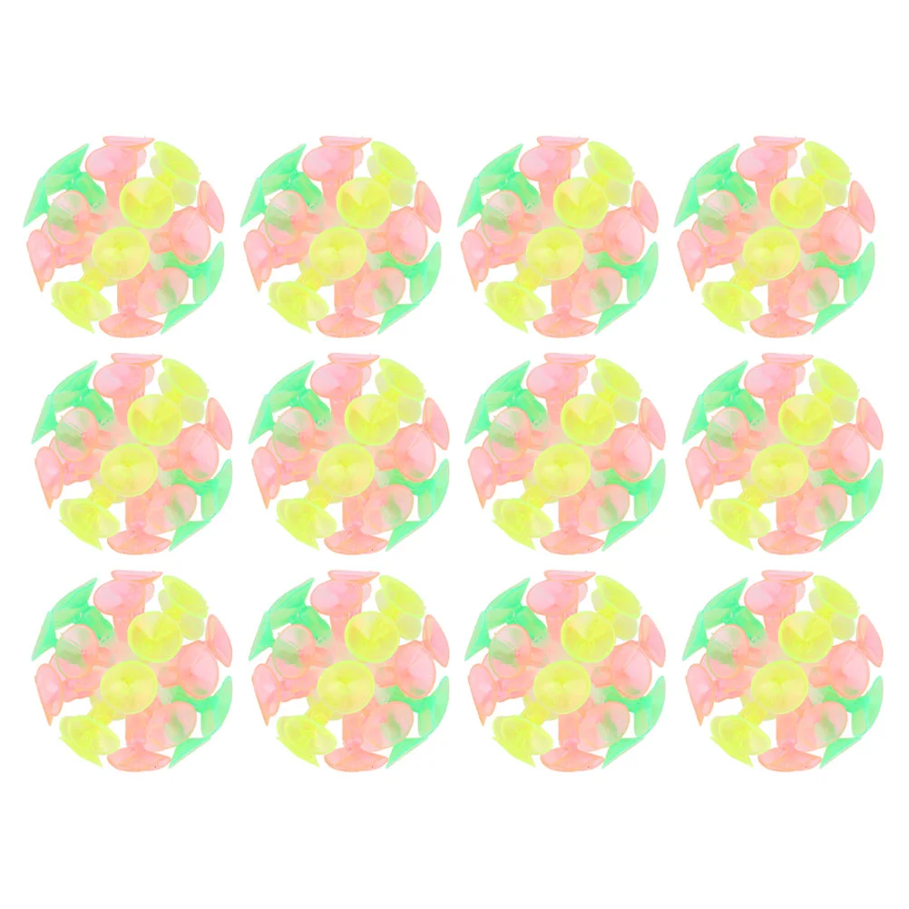 

12Pcs Interaction Balls Plaything Children Balls Plaything Creative Suction Balls