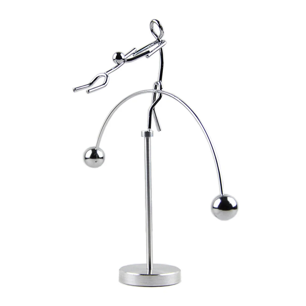 

Toy Balancing Balance Physics Desk Metal Motiontoys Desktop Perpetual Steel Science Psychology Decor Weightlifter Statue Couple