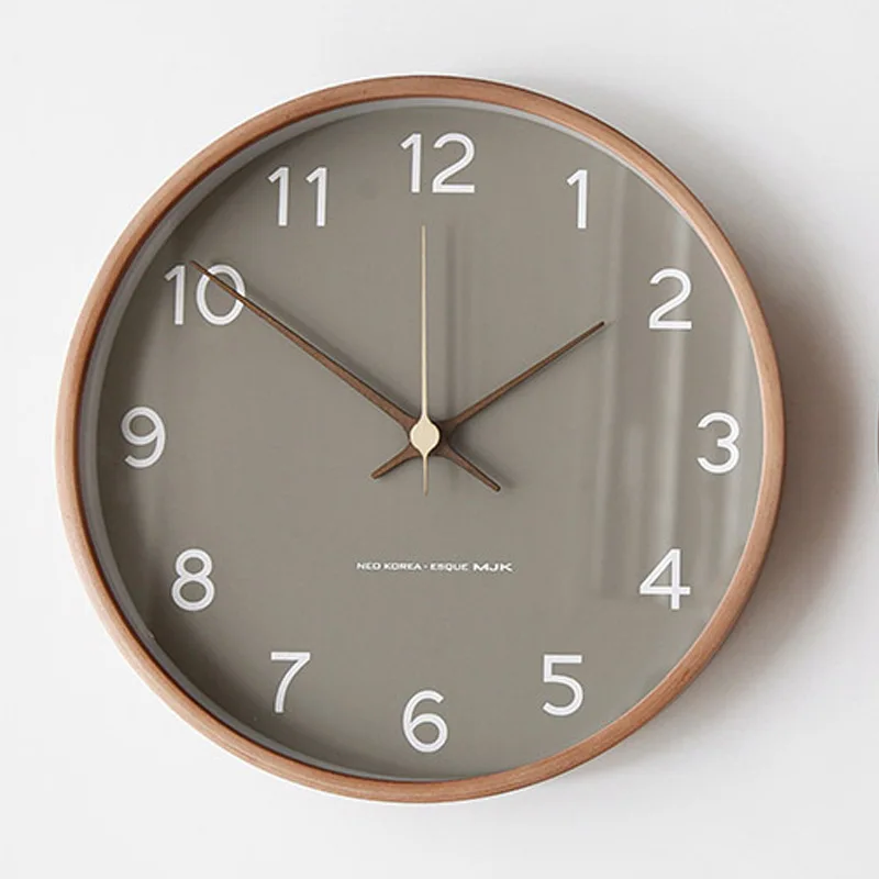 

Nordic Solid Wood Wall Clock, Modern, Simple and Creative Clock, Chinese Bedroom Clock, Fashionable Wall Watch, Household Use