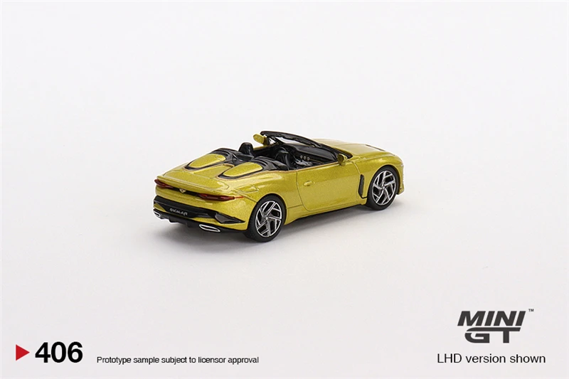 Дешево MINI GT 1:64 Mulliner Bacпри желтом пламени LHD литая модель автомобиля Цена MINI GT 1:64 Mulliner Bacпри желтом пламени LHD литая модель автомобиля