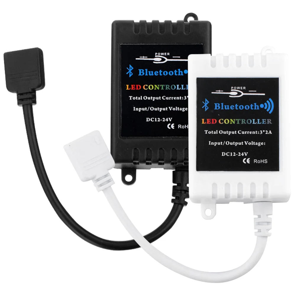 

12-24V Wireless Smartphone Android IOS App Remote RGB Controller Bluetooth-compatible For 5050/3528 RGB LED strip lights Home