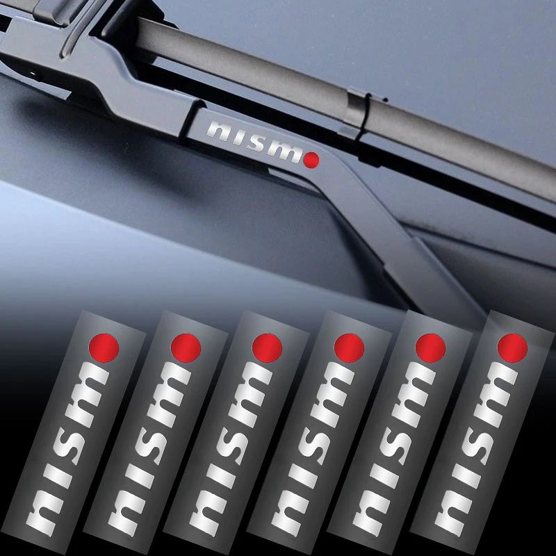 

10pcs UV Car Logo Styling Stickers For Nismo Emblem R34 GTR Tiida Sylphy Teana Note X-trail 1 2 Qashqa Car Interior Badge Decal