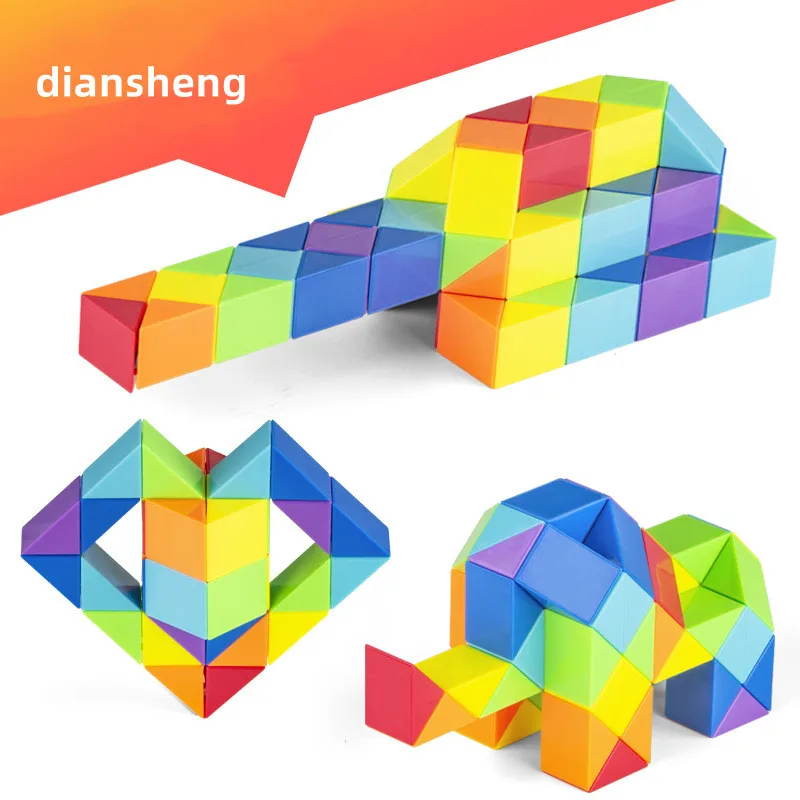 diansheng magic snake cube for 24 magice toys for children puzzle for kids diansheng hollow magic ruler