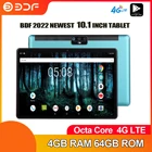 BDF 2022 новый 10,1 дюймовый Восьмиядерный Android 9,0 планшетный ПК 4 ГБ ОЗУ 64 Гб ПЗУ планшет с двумя SIM-картами 3G телефонные звонки GPS WiFi планшеты