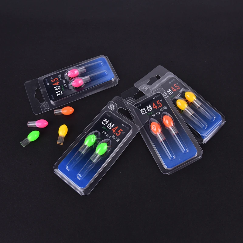 

2PCS Night Fishing Luminous Float Battery Operated LED Float For Dark Water Fishing Float Light Fishing Akcesoria Wetkarskie