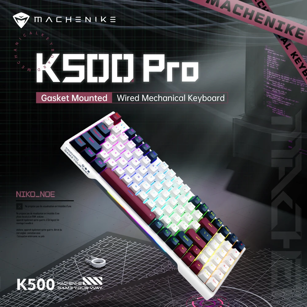 Механическая клавиатура MACHENIKE K500 Pro, проводная версия, с ...