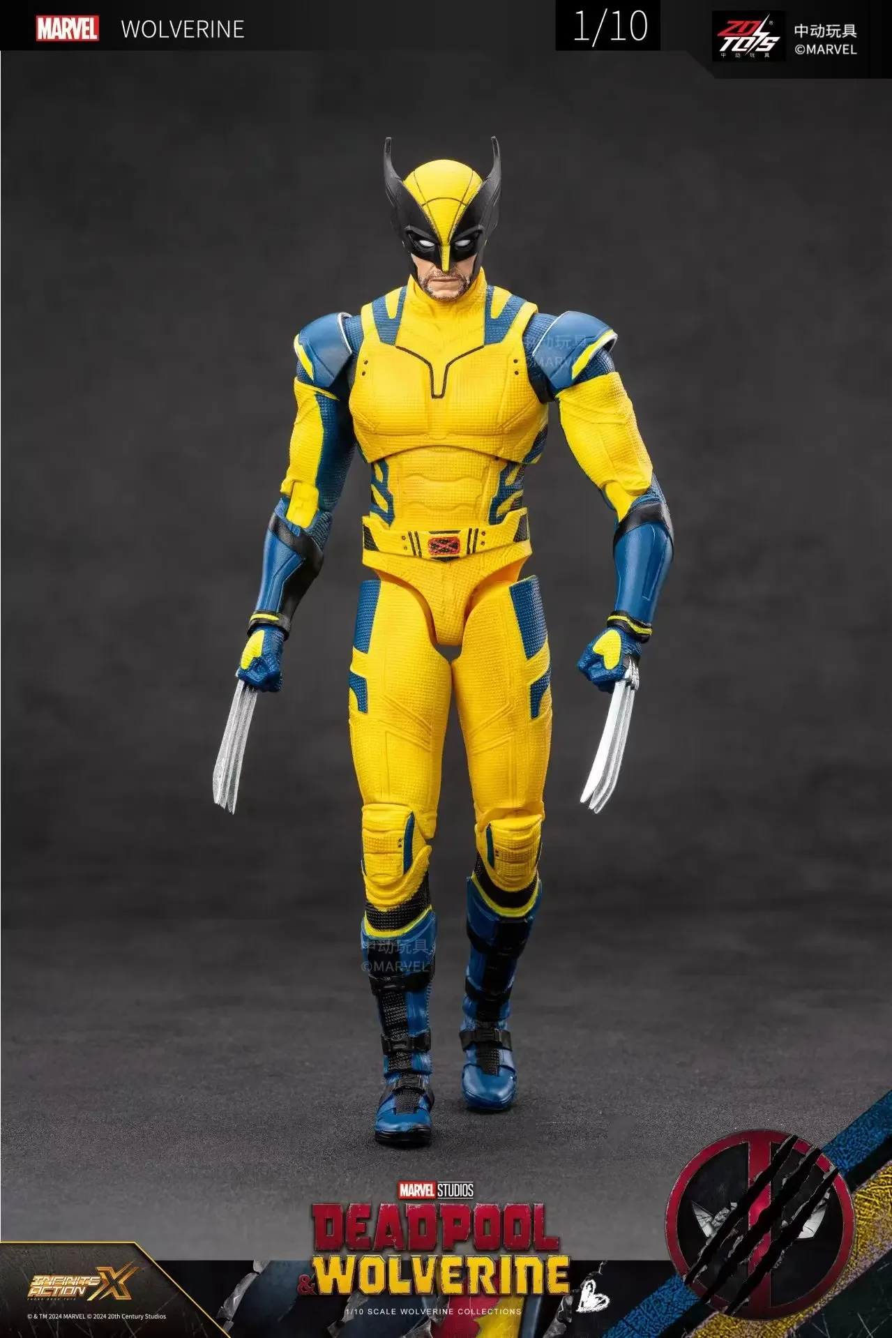 Коллекционные фигурки героев Marvel Deadpool & Wolverine Zd