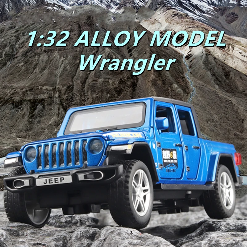 

1:32 Jeeps Wrangler Gladiator Alloy Pickup Model Diecasts Metal Toy Off-road Vehicles Car Model Simulation Collection Kids Gift