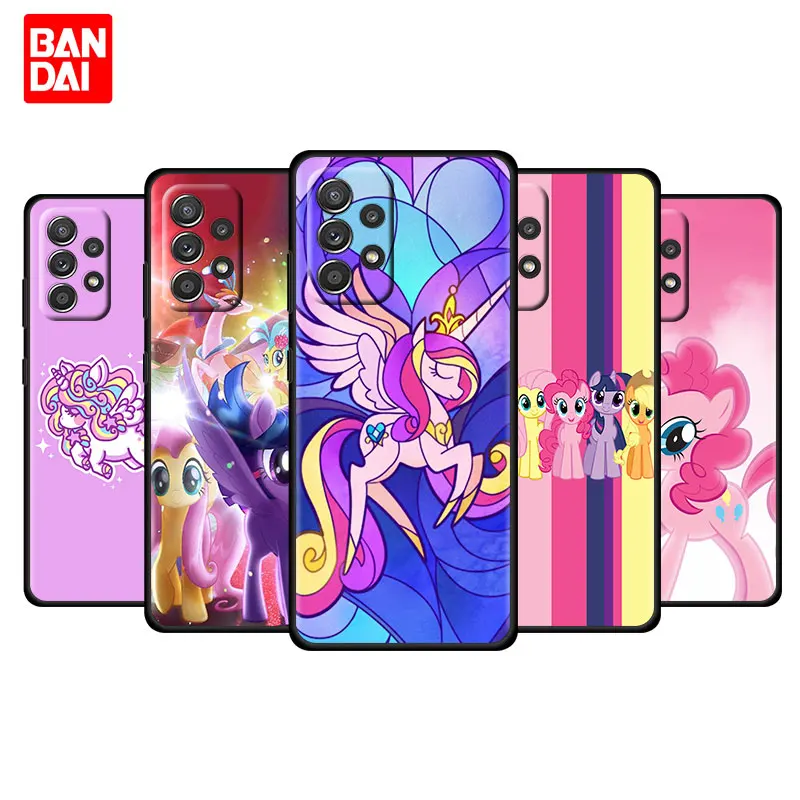 

My Little Pony Horse Manga Case for Samsung Galaxy A03 A13 A31 A50 A51 A52 A30 A70 A71 A32 Note 20 Ultra 5G Silicone Cover Black