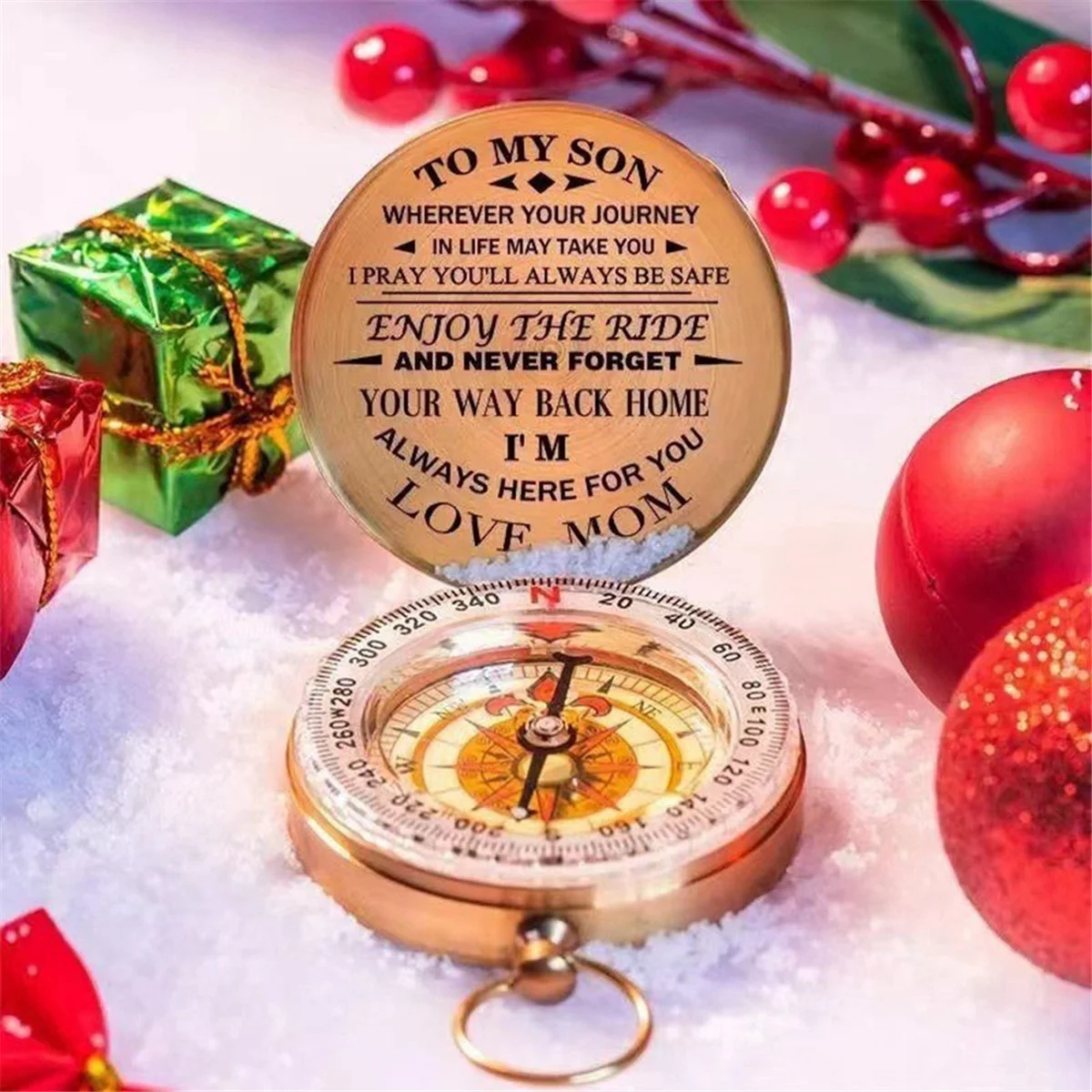 Наслаждайтесь поездкой медный компас подарок для детей кемпинг пеший туризм