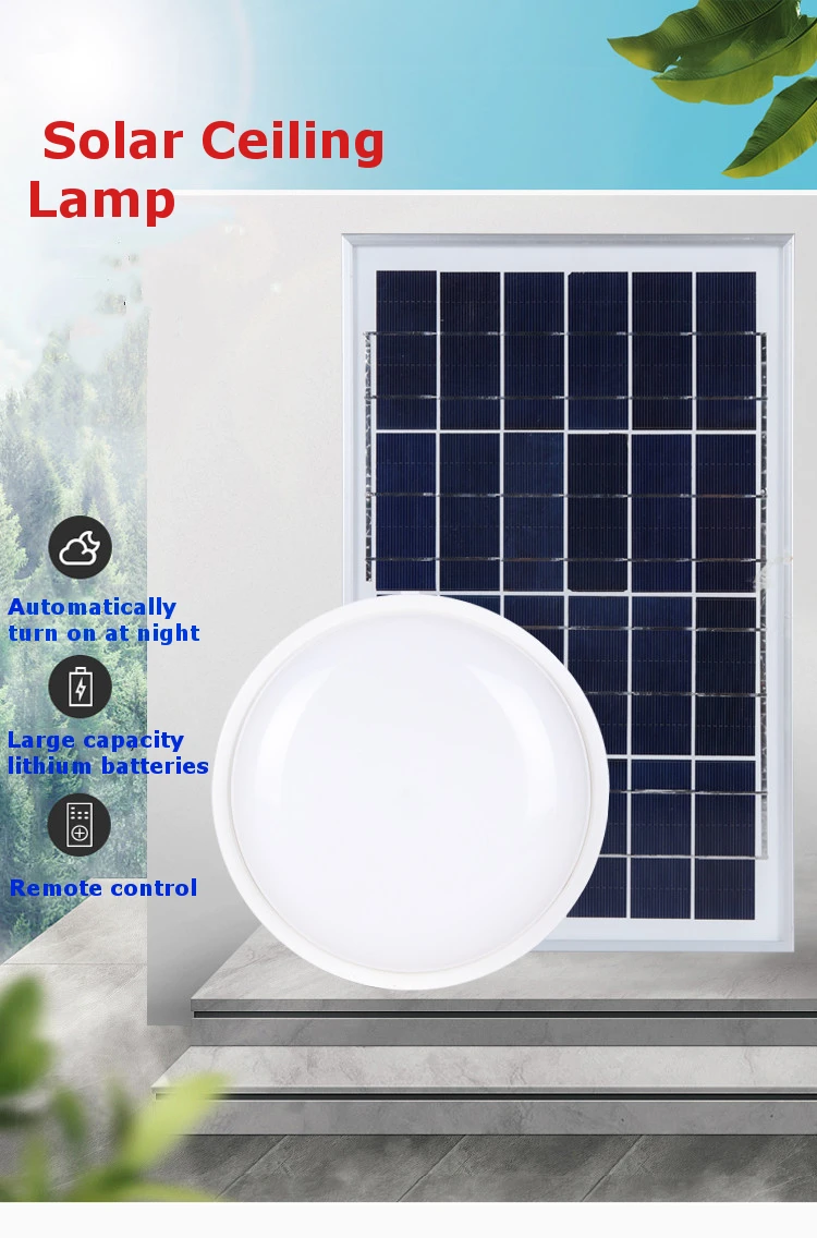 

40W Indoor Solar Wall Lamp Solar Ceiling Light Indoor Energy Saving Save Electricity Solar Ceiling Lamp