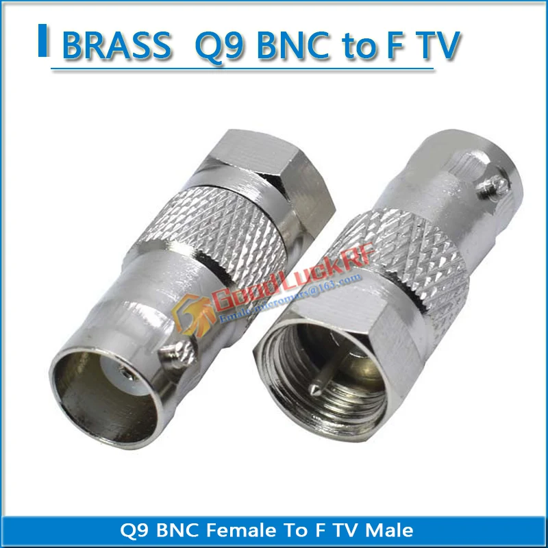 1 шт. разъем BNC Q9-F гнездо BNC-Гнездо F штекер BNC-TV никелированные прямые коаксиальные