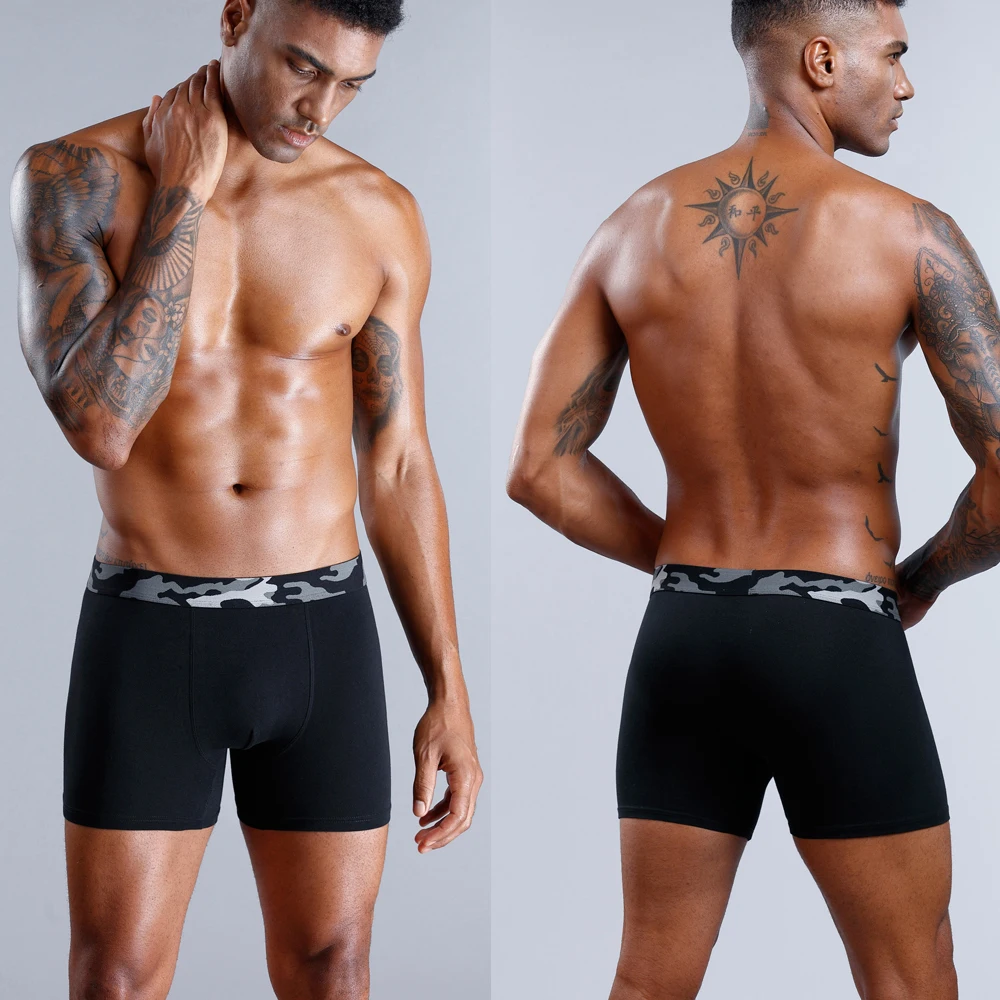 5pcs Mens Underpants Boxer Shorts For Man Underwear Slip Cotton Homme Boxers Sexy Men's Panties Brand Calecon