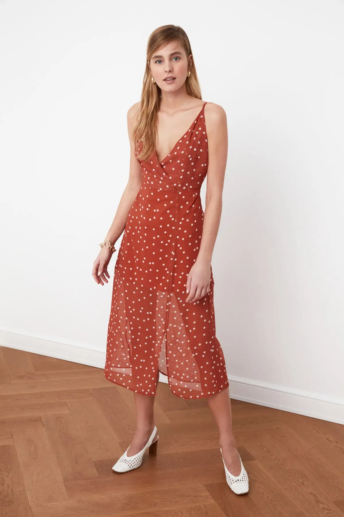 

Trendyol Pendant Polka Dot Dress TWOSS21EL1665