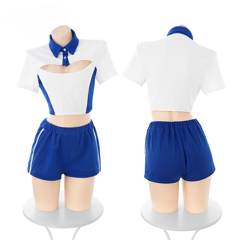 Сексуальная японская школьная форма нижнее белье с полой грудью студенческий