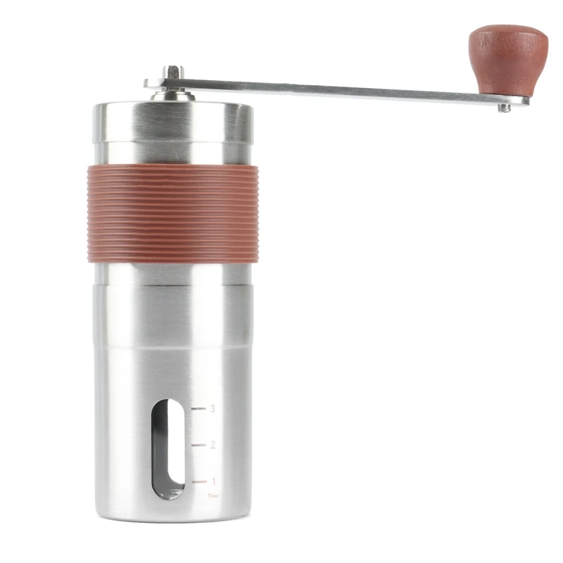 

Promotion! Manual Coffee Grinder, Burr Coffee Grinder,Stainless Steel Portable Hand Mill for Coffee Tea Herbs Spices Grains