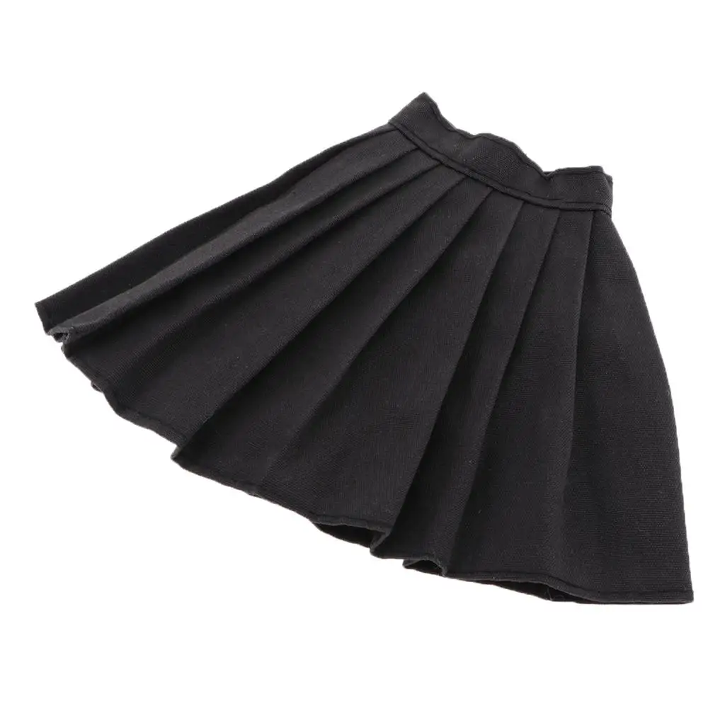 

Белая плиссированная юбка из ткани с шаровыми соединениями, масштаб 1/6, для 12-дюймовой куклы для девочки