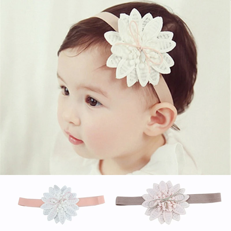 

Cute Flower Baby Headband Infant Toddler Hairband Newborn Girl Turban Headbands For Girls Haarband Baby Hair Accessories