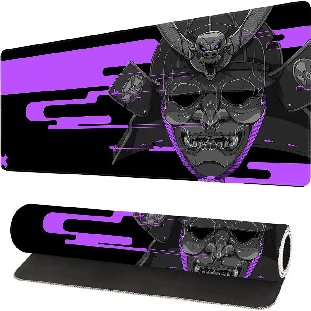 Японский аниме Kawaii Samurai Настольный коврик Фиолетовый Игровой Коврик для мыши