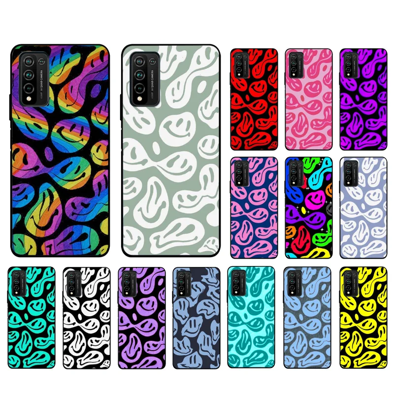 

Trippy Smiley Phone Case for Huawei Honor 50 10X Lite 20 7A 7C 8X 9X Pro 9A 8A 8S 9S 10i 20S 20lite 7X 10 lite