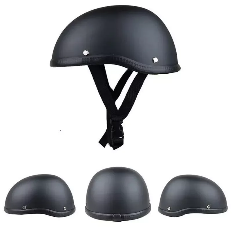 

Helmet For Harley Vintage Half Face Helmet For Mtb Bike Cruiser Scooter Matte Black Helmets Accessories Casco Moto