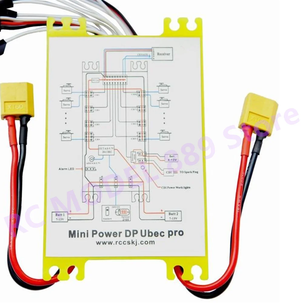 Mini Power DP UBEC Pro сервосекционная плата с проводным переключателем двойная мощность 9