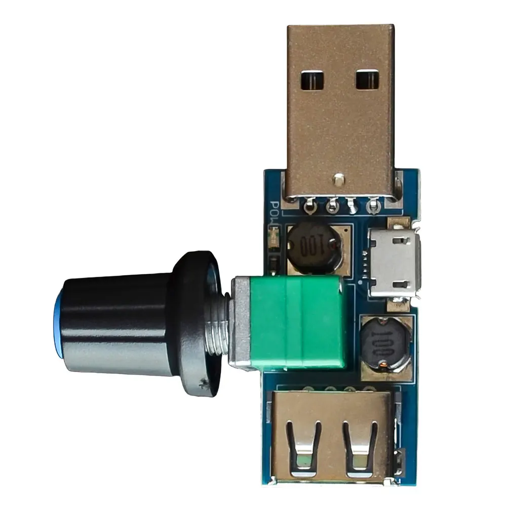 Бесступенчатый USB-вентилятор с регулятором скорости DC 4-12 В до 2 5-8 в