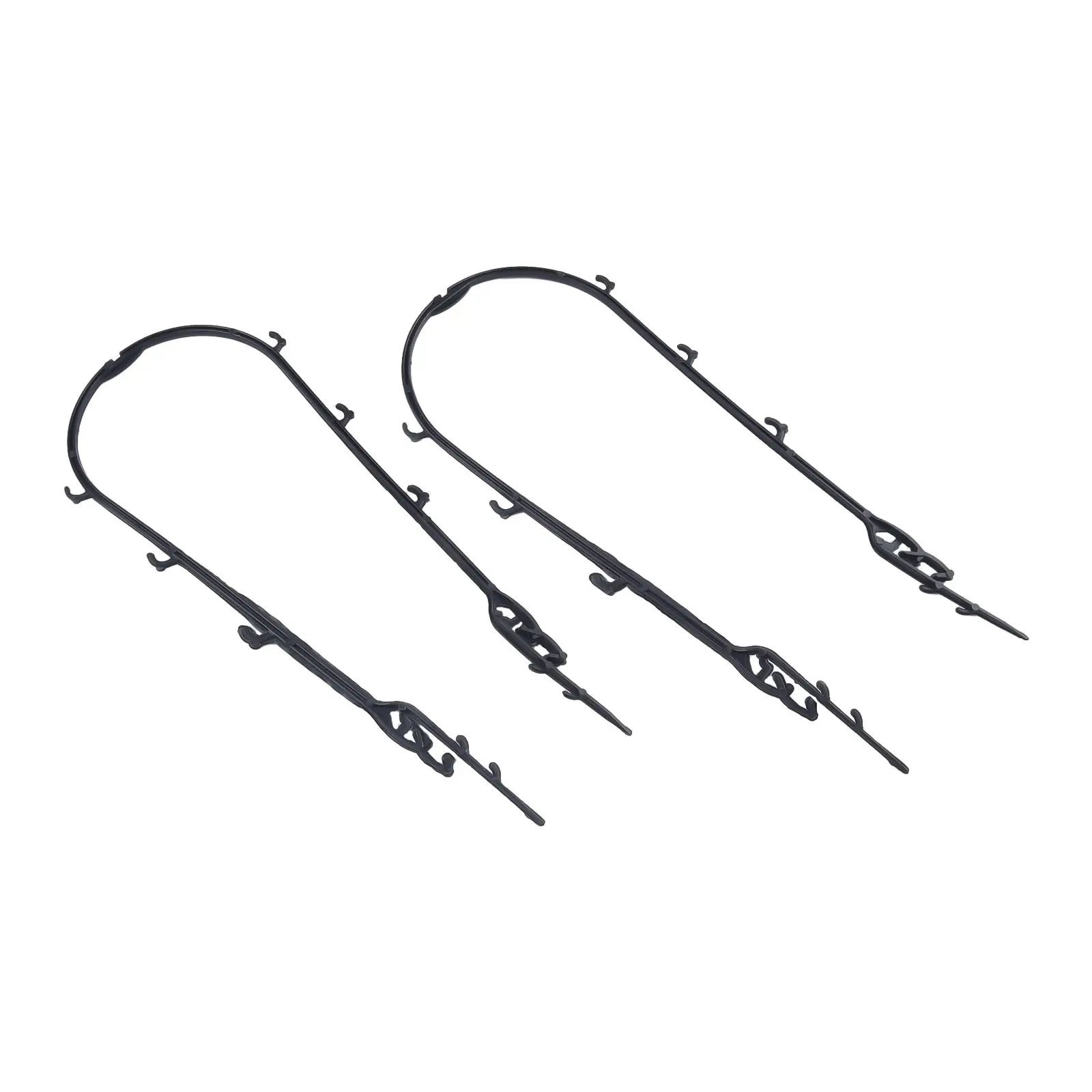 6 шт. рамки для восхождения по растениям изгиба своему желанию черная садовая