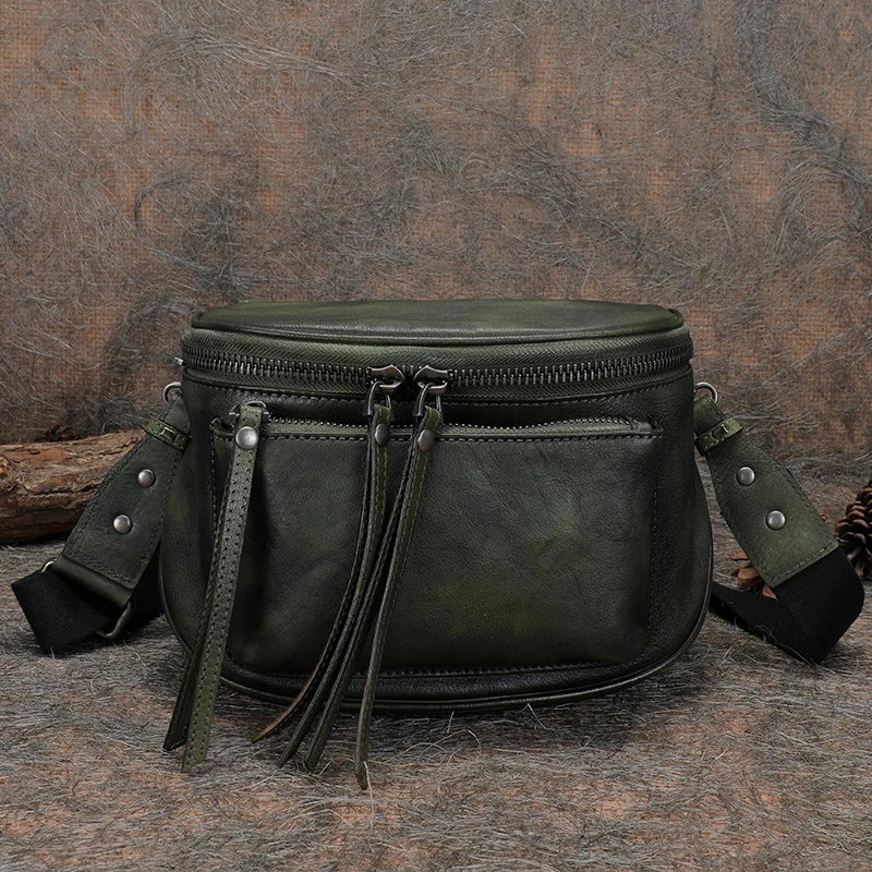 

Высококачественная кожаная цветная нишевая сумка-мессенджер на одно плечо в стиле ретро сумка-мессенджер унисекс с металлической отделкой...