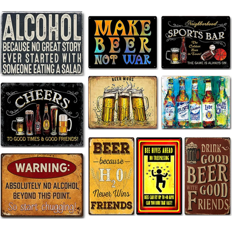 

Home Crafts Vintage Metal Signs Tin Signs Captain Garage Tin Painting Decor for Bar Pub Club Man Cave Wall Decoration Wholesale