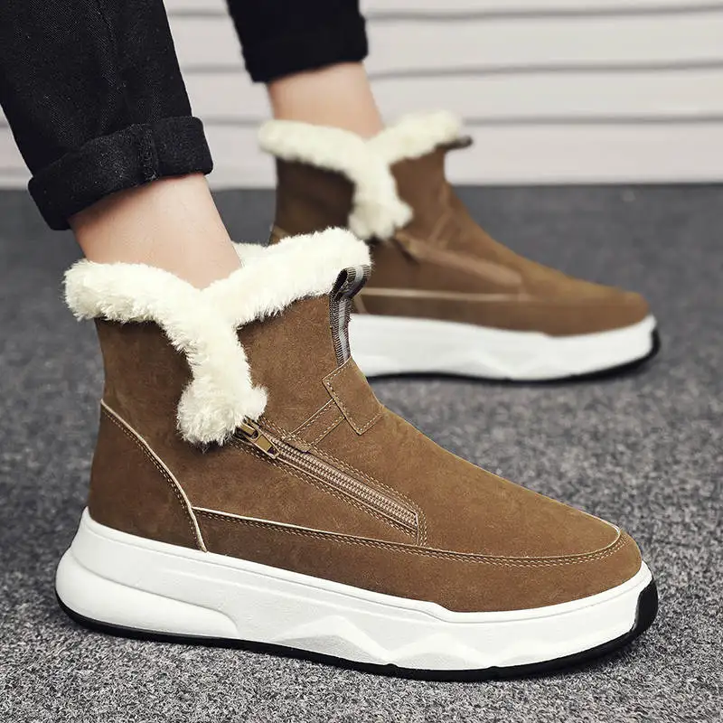 Men Shoes Luxury Brand High Quality Home Mens Winter Footwear Tenis Fashion Suede Boots Girl Sneakers Low-Top Tennis |
