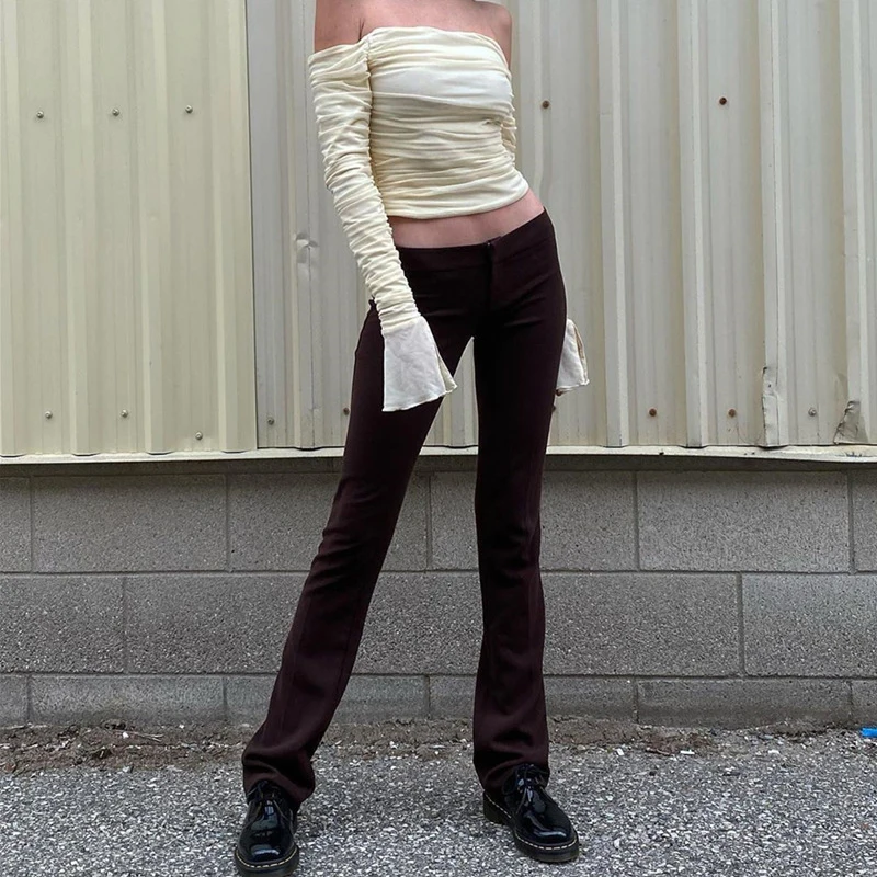 

Новинка, модная женская футболка с открытыми плечами, Однотонная футболка с рюшами и расширяющимся книзу рукавом для взрослых, удобная для ...