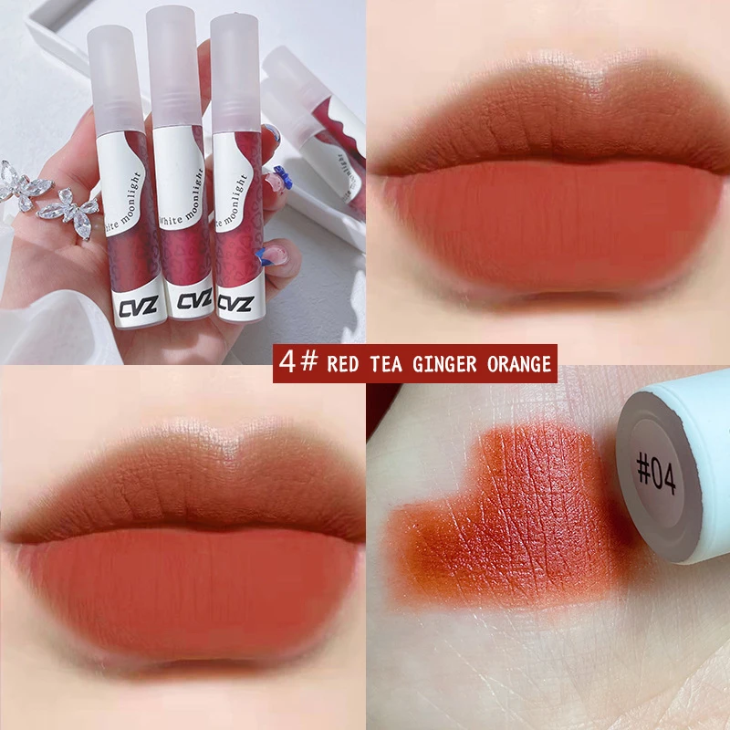 

Lip Glaze Makeup Velvet Matte White Lipstick Moisturizing Not Easy To Dip Cup Air Lip Gloss Cosmetics