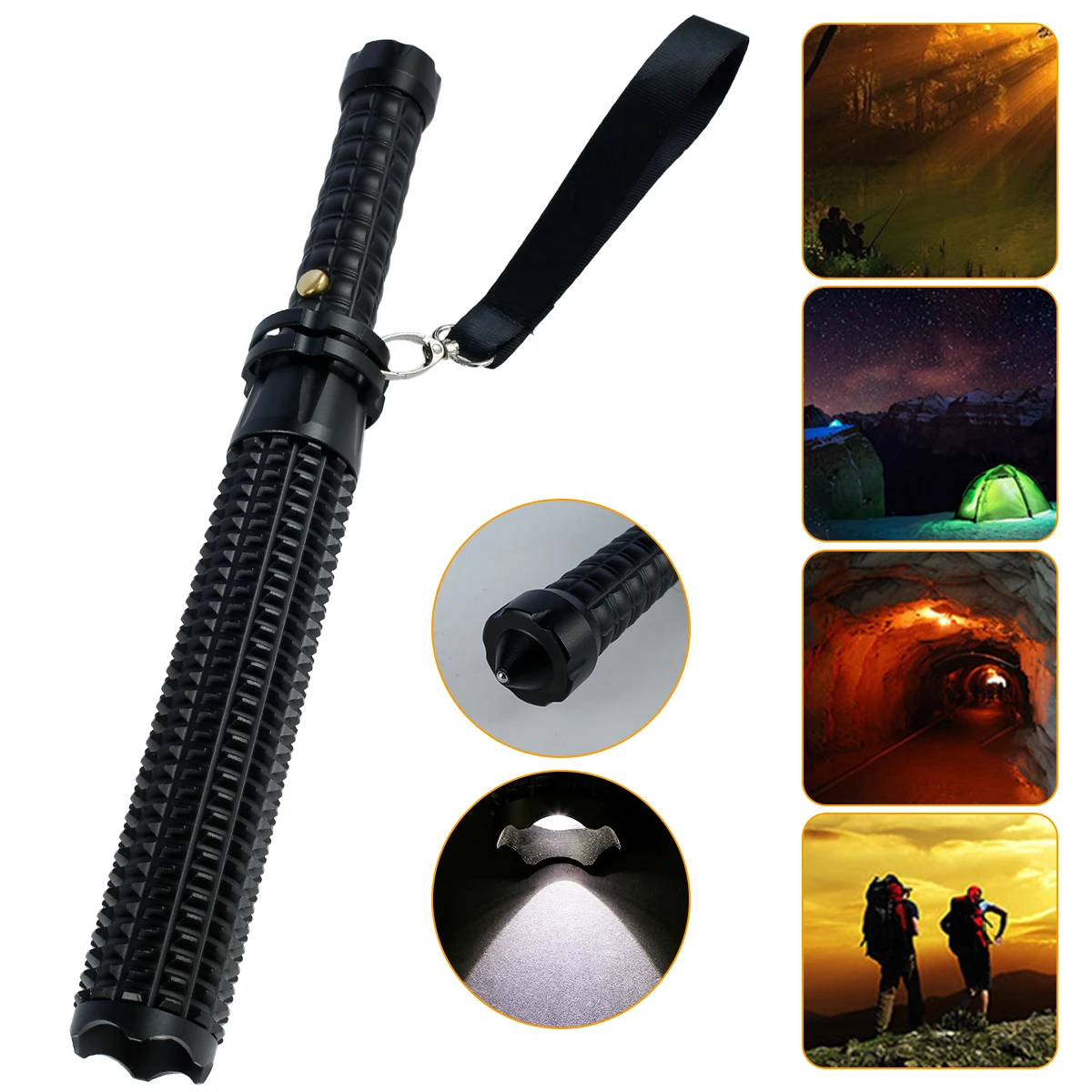 

Glare Flashlight High Lumens Powerful T6 LED Flashlight with 5 Lighting Modes Waterproof Zoomable LED Flashlight Battery