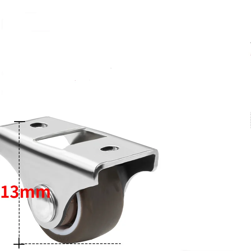 Промышленные ролики с самовосторонними колесами для мебели. Низкопрофильные из