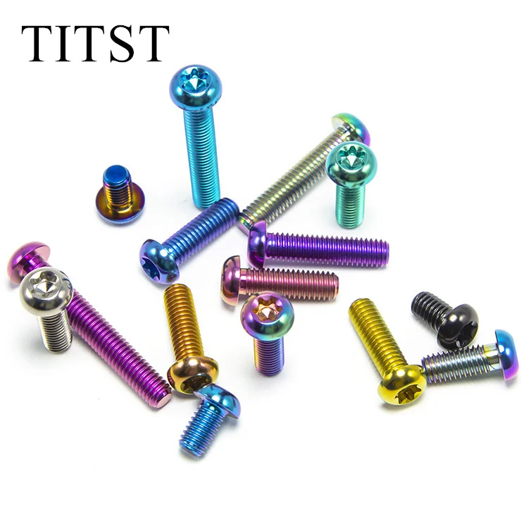 TITST Титановые болты M5 M6 ISO7380 с полукруглой головкой Torx (10 шт.)