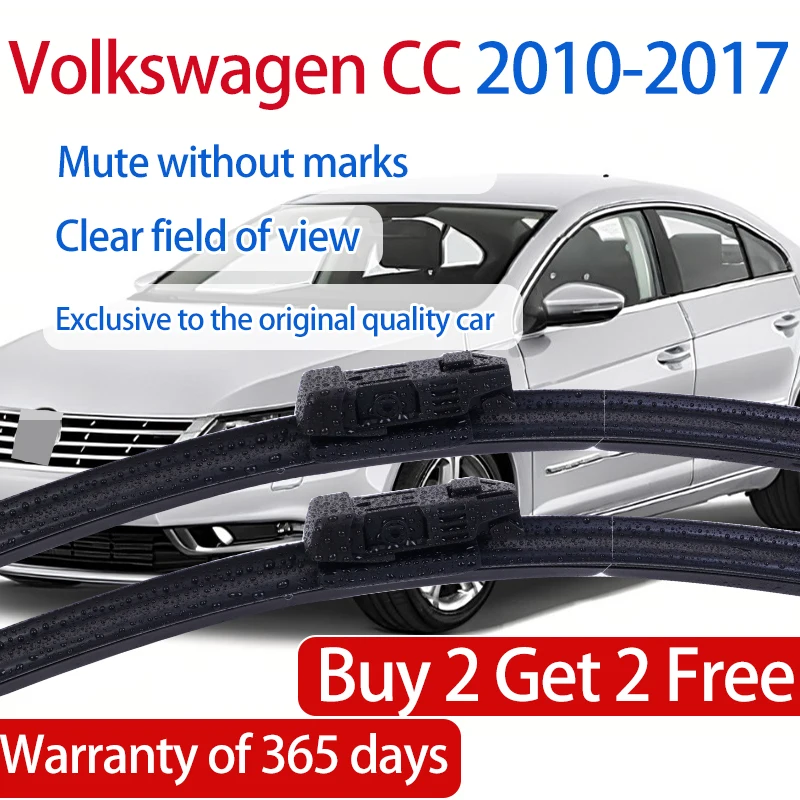 

ShangKeWen Boneless Windshield Car Wipers Blade For Volkswagen CC Universal Soft Frameless Rubber Wipers Volkswagen Accessories